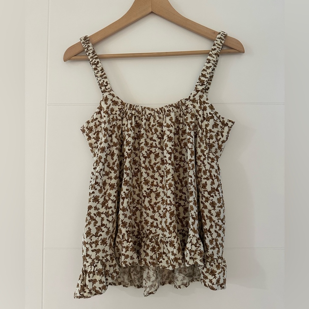 ๐๏ธ $5 SALE - Re:blue Floral Tank, super sweet, size small. - Picture 2 of 6